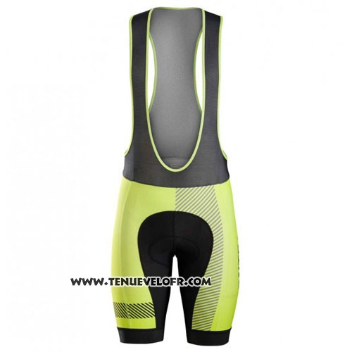 2016 Maillot Ciclismo Bontrager Noir et Jaune Manches Courtes et Cuissard